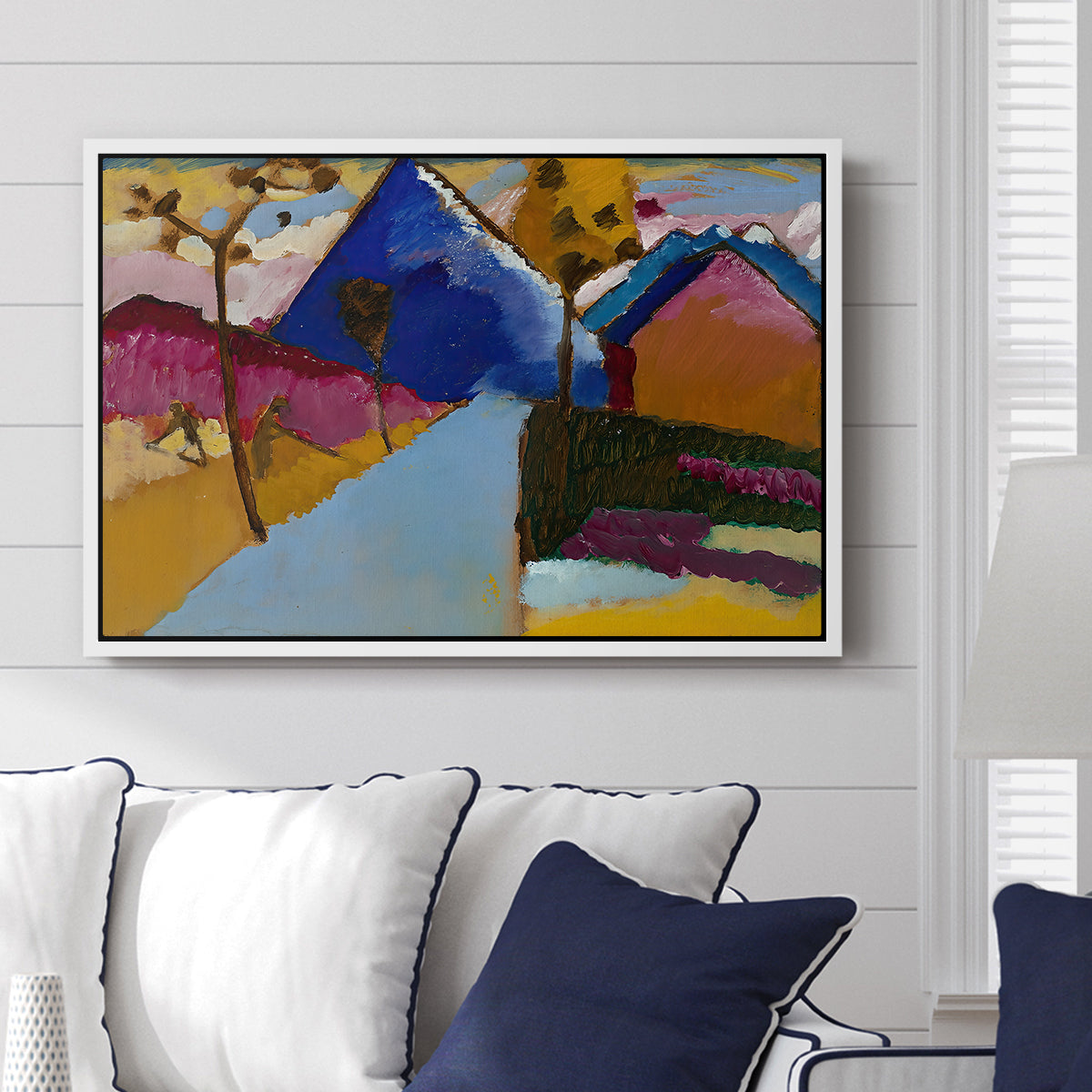 Kochel Straight Street, 1909 - Floater Framed Canvas Print