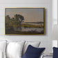 Landscape with a River, 1892 - Floater Framed Canvas Print