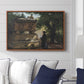 A Catholic Priest in Front of a Sarcophagus, c. 1857 - Floater Framed Canvas Print