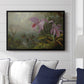Two Sun Angel Hummingbirds on a Branch, c. 1890-1904 - Floater Framed Canvas Print