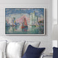 Entrance to the Port of La Rochelle, 1921 - Floater Framed Canvas Print
