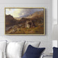 Lledr Valley in Wales, 1864 - Floater Framed Canvas Print