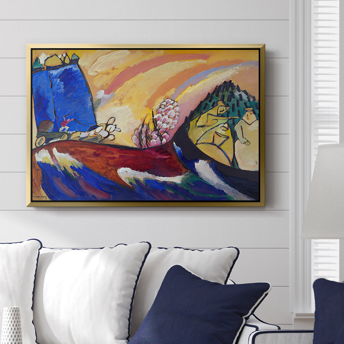 Painting with Troika, 1911 - Floater Framed Canvas Print