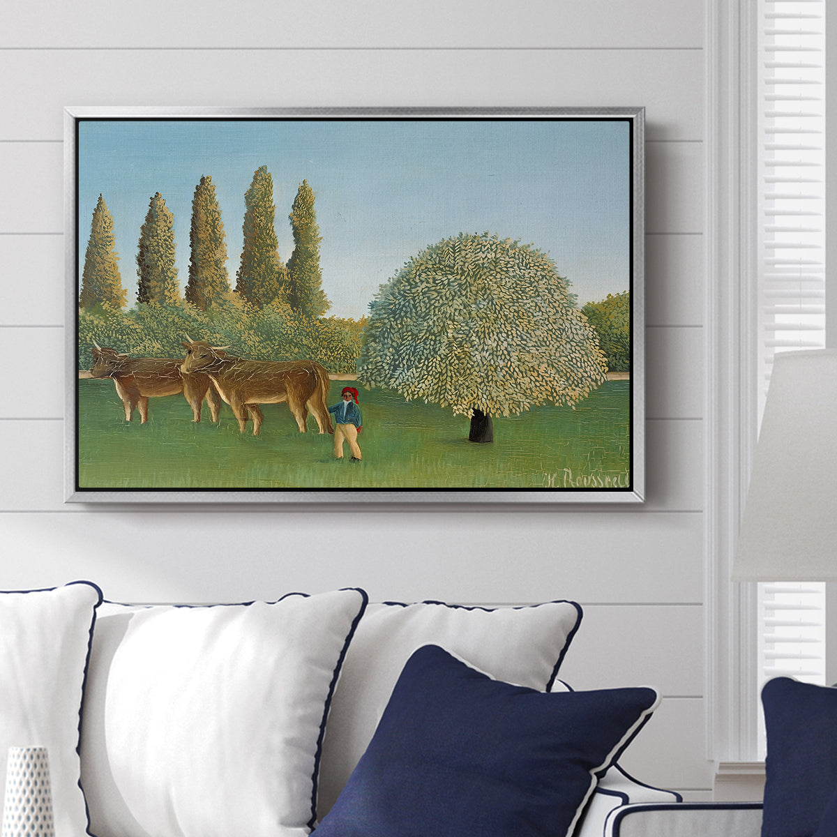 Meadlowland (The Pasture), 1910 - Floater Framed Canvas Print
