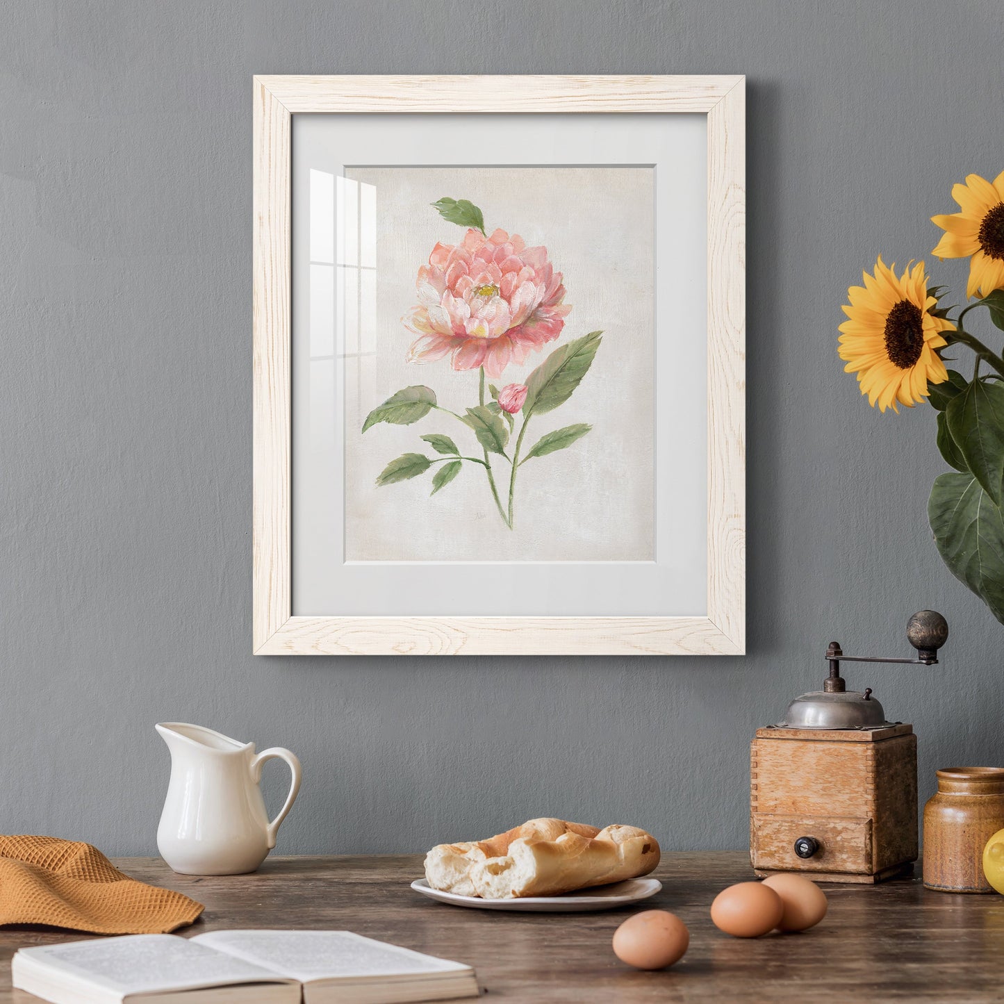 Grandiflora III - Premium Framed Print - Distressed Barnwood Frame - Ready to Hang