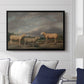 Ryelands Sheep, the King's Ram, the King's Ewe and Lord Somerville's Wether, c. 1801-1807 - Floater Framed Canvas Print