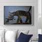 Cat Catching a Bird, 1939 - Floater Framed Canvas Print