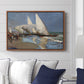 The Beach at Valencia, 1908 - Floater Framed Canvas Print