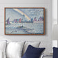 Entrance to the Port of Honfleur, 1899 - Floater Framed Canvas Print