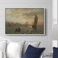 View from the Oslofjord, 1866 - Floater Framed Canvas Print