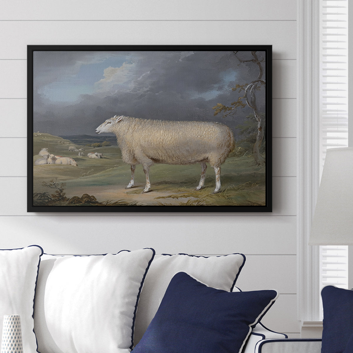 A Border Leicester Ewe, c. 1795-1800 - Floater Framed Canvas Print