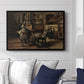The Studio of Ferdinand De Braekeleer I, Father of the Painter, c. 1873-1885 - Floater Framed Canvas Print