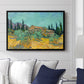 Wooden Sheds Among the Olive Trees and Cypresses, 1889 - Floater Framed Canvas Print