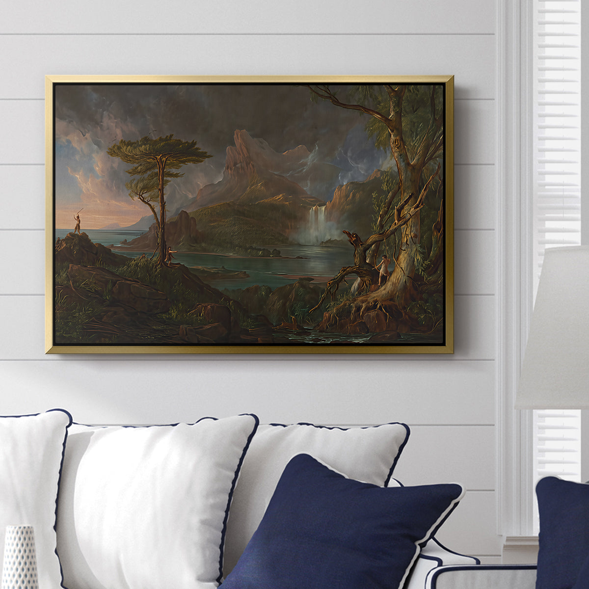 A Wild Scene, 1831-1832 - Floater Framed Canvas Print