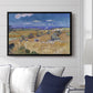 Wheat Field with Reaper, Auvers, 1888 - Floater Framed Canvas Print