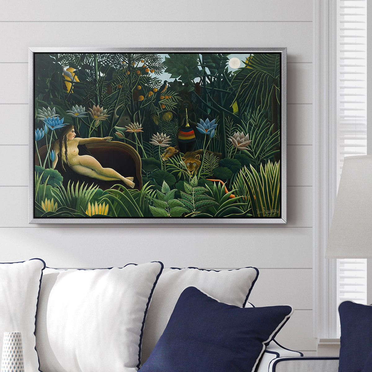 The Dream (Le Rêve), 1910 - Floater Framed Canvas Print
