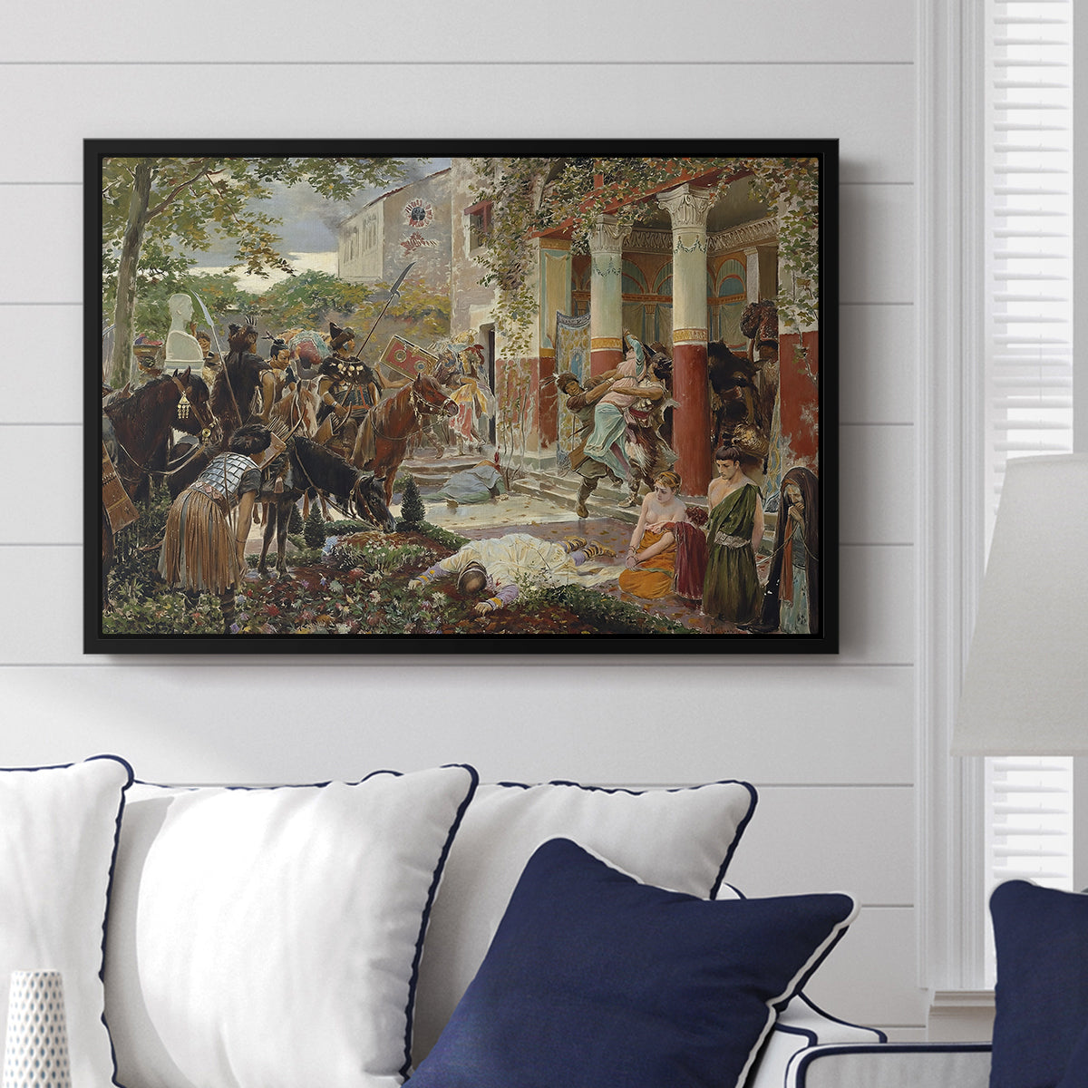 Onslaught of the Tartars, c. 1938 - Floater Framed Canvas Print