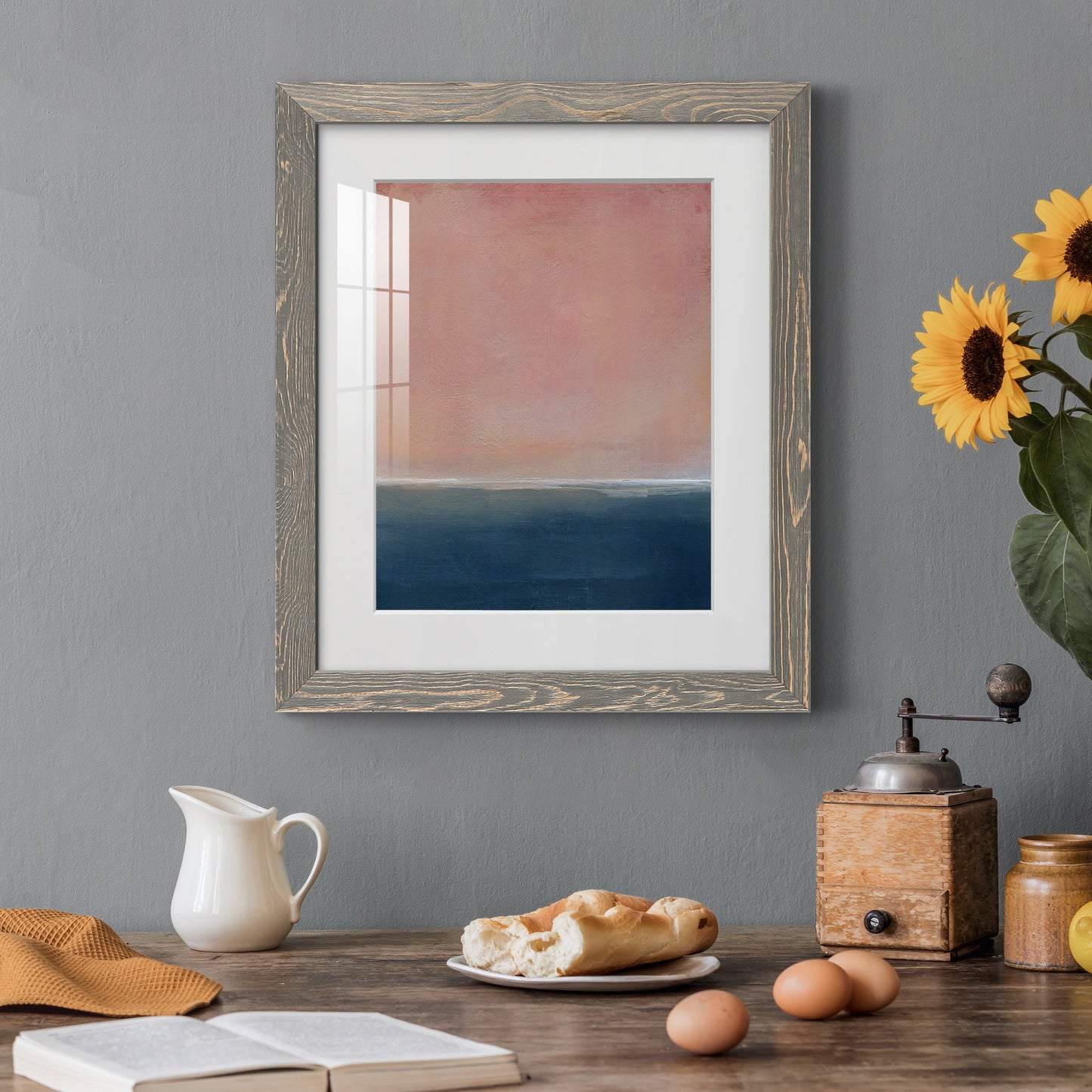 Sunset - Premium Framed Print - Distressed Barnwood Frame - Ready to Hang