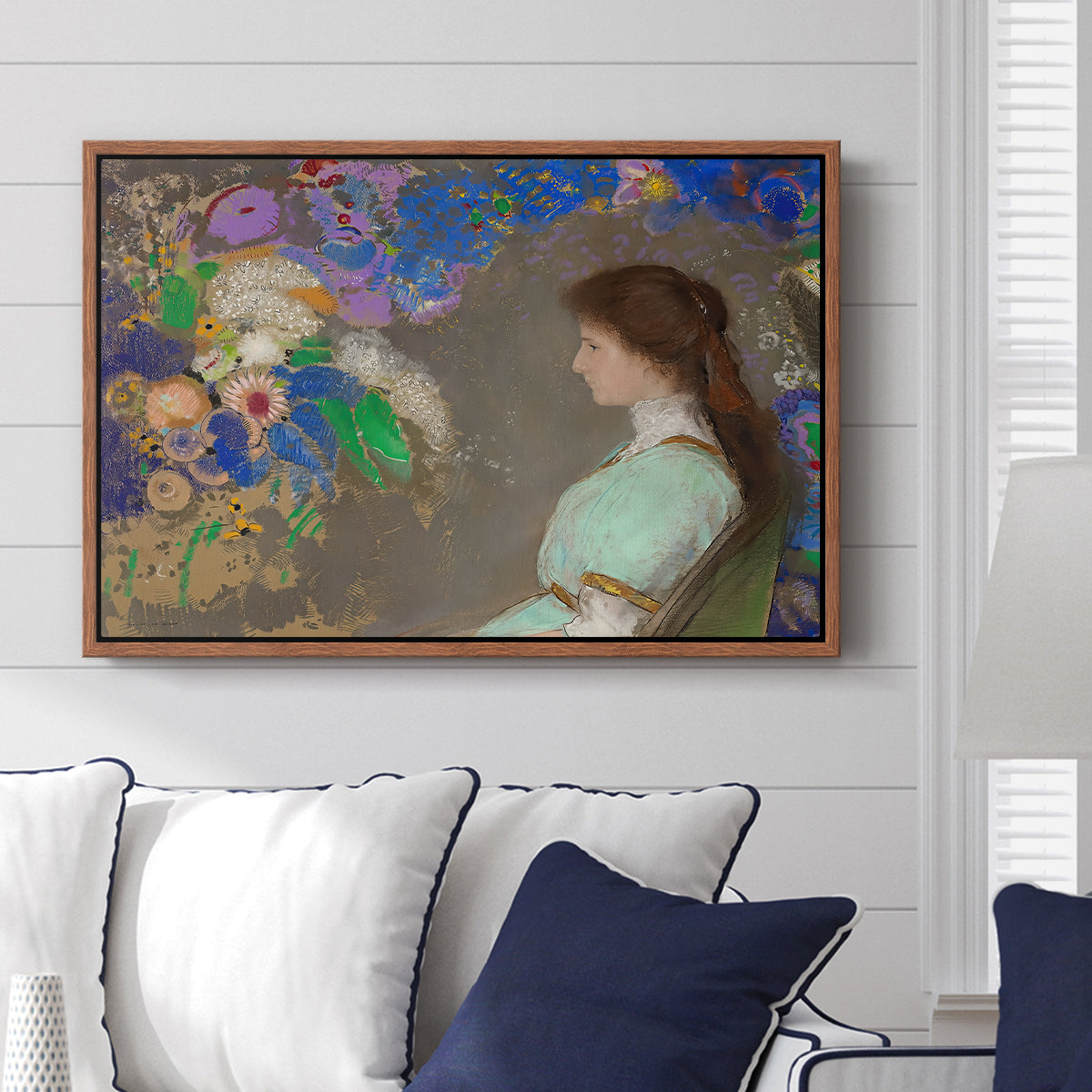 Portrait of Violette Heymann, 1910 - Floater Framed Canvas Print