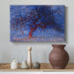 Canvas art print featuring a transitional abstraction, styled above a decorative console