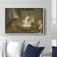 The Visit to the Nursery, c. 1775 - Floater Framed Canvas Print