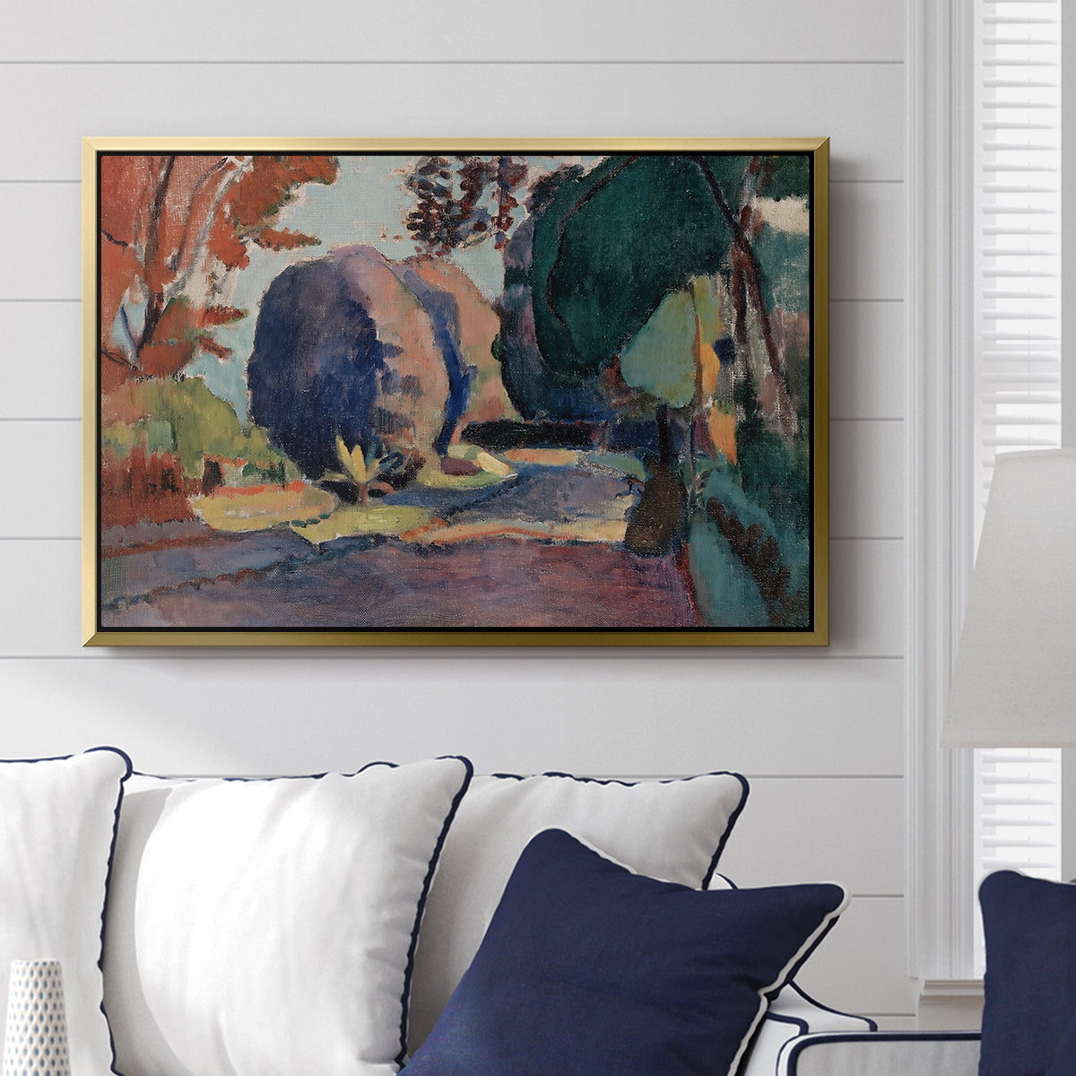 The Luxembourg Gardens, 1901 - Floater Framed Canvas Print