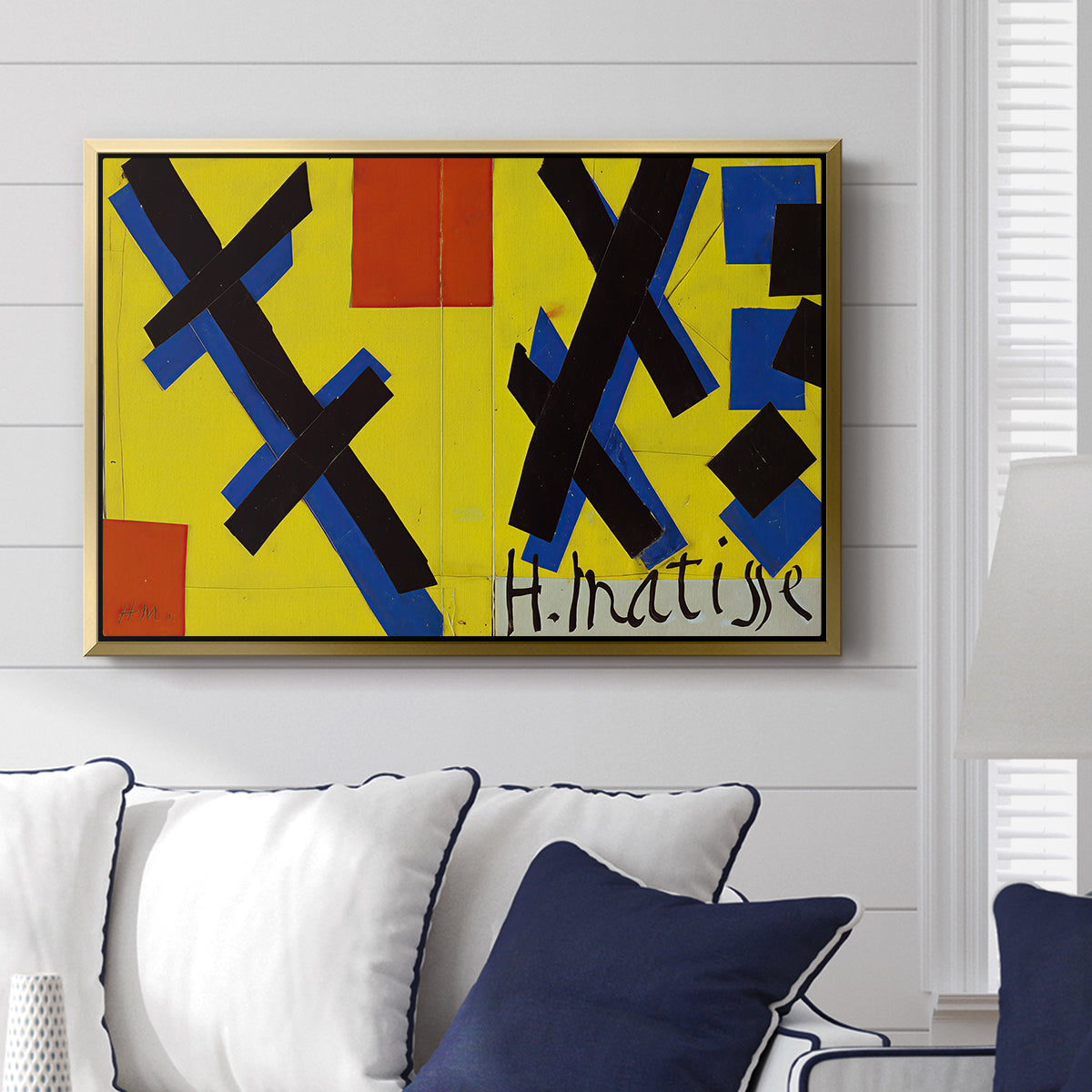 Cover Design for Matisse: His Art and His Public, 1951 - Floater Framed Canvas Print