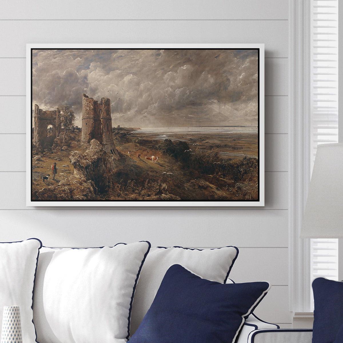 Hadleigh Castle, Mouth of Thames, c. 1829 - Floater Framed Canvas Print