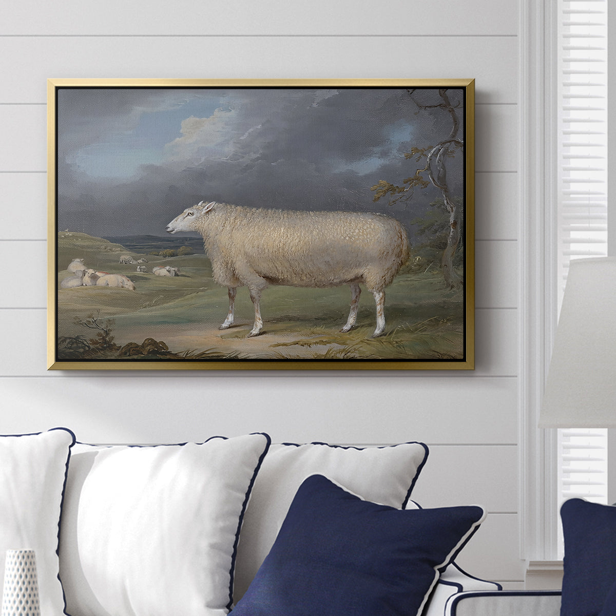 A Border Leicester Ewe, c. 1795-1800 - Floater Framed Canvas Print