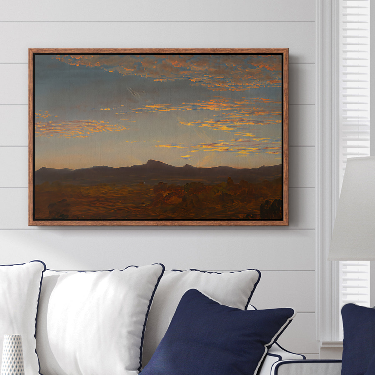 Study for "Catskill Creek", c. 1844-1845 - Floater Framed Canvas Print