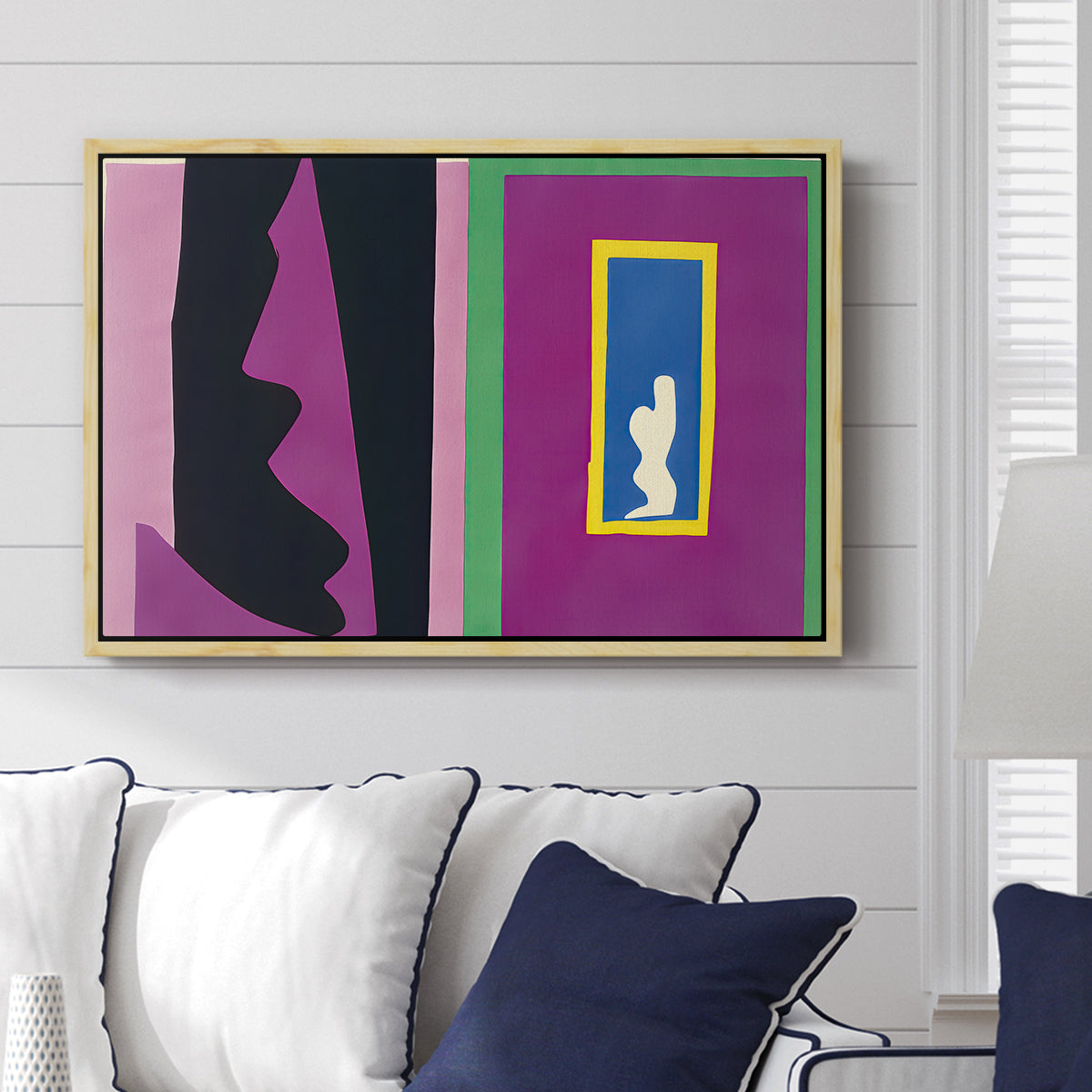 Destiny (Le destin), from Jazz, 1947 - Floater Framed Canvas Print