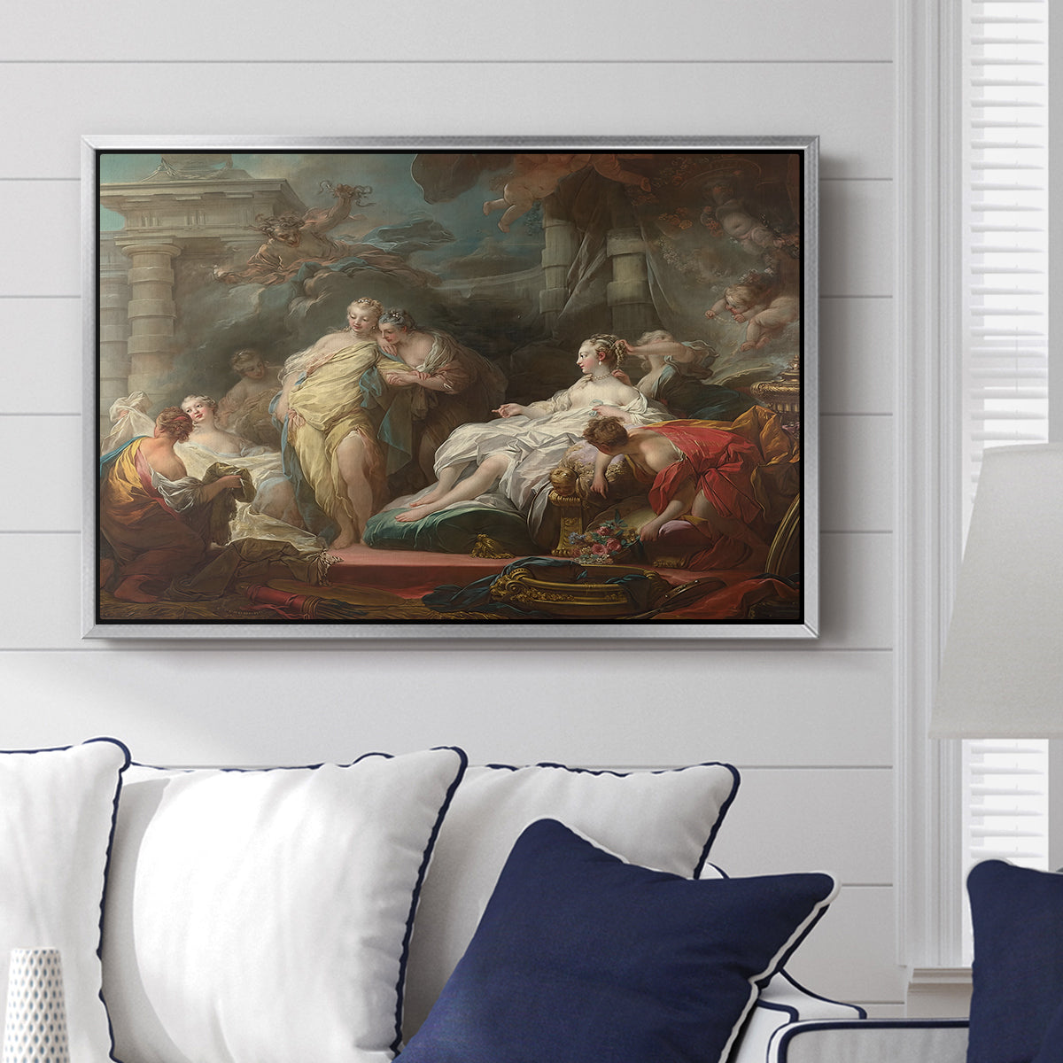 Psyche Showing Her Sisters Her Gifts from Cupid, 1753 - Floater Framed Canvas Print