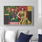 Seated Woman with a Vase of Amaryllis, 1941 - Floater Framed Canvas Print