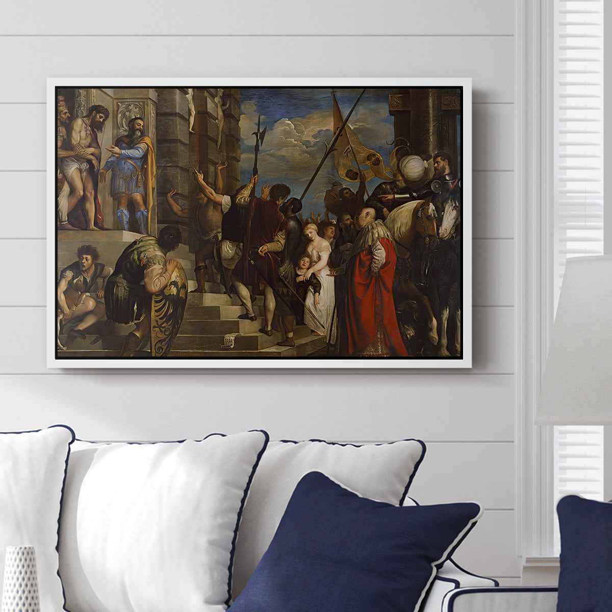 Ecce Homo, c. 1543 - Floater Framed Canvas Print