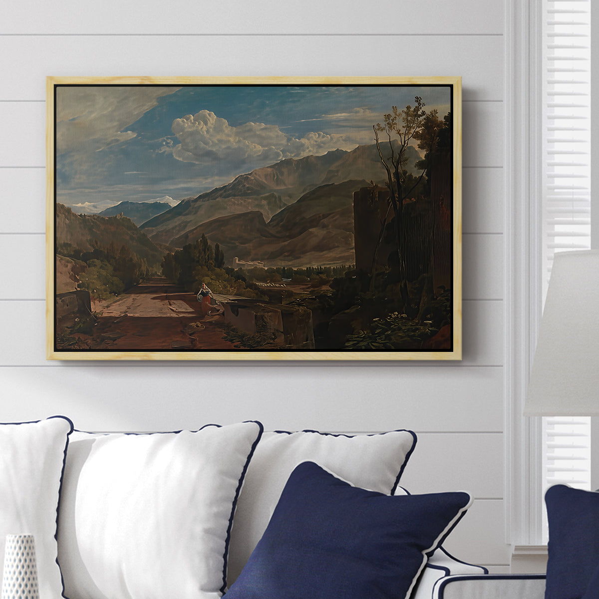 Bonneville, Savoy, 1803 - Floater Framed Canvas Print