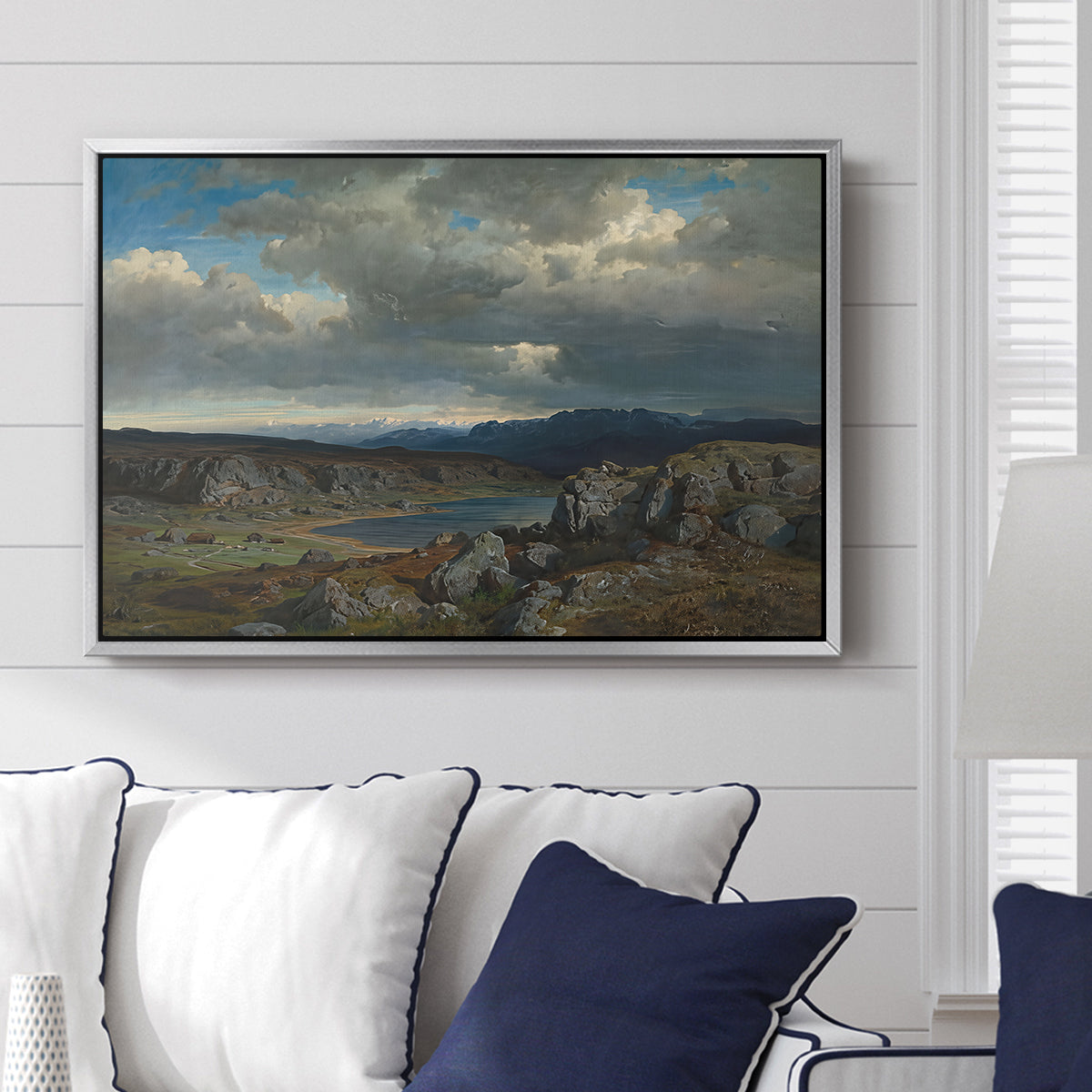 Norwegian Highlands, 1857 - Floater Framed Canvas Print