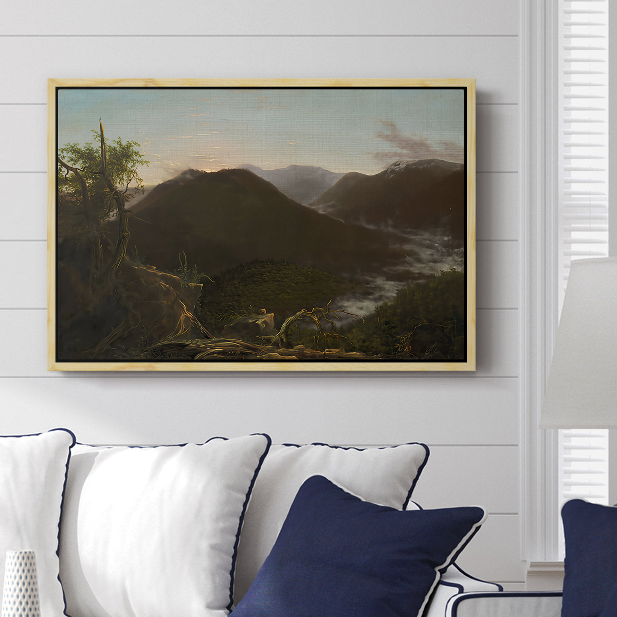 Sunrise in the Catskill Mountains, 1826 - Floater Framed Canvas Print