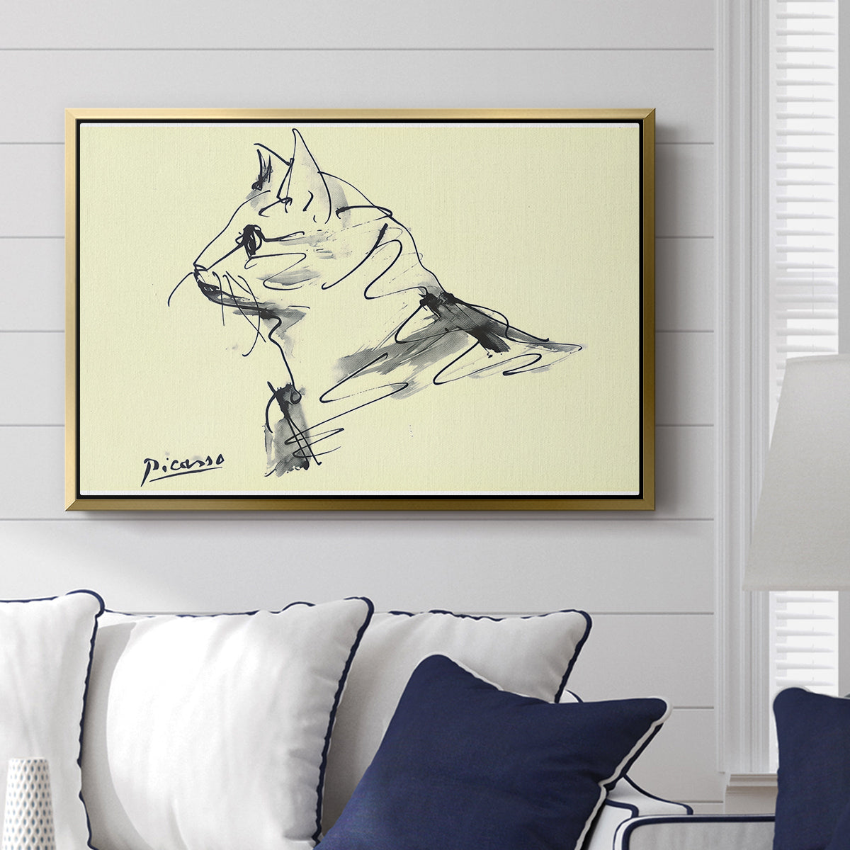 Cat (Le chat), c. 1961 - Floater Framed Canvas Print