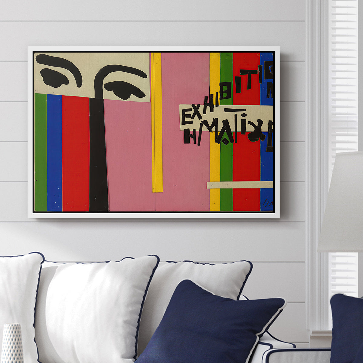 Design for Cover of Exhibition Catalogue, 1951 - Floater Framed Canvas Print