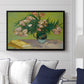 Vase with Oleanders and Books, 1888 - Floater Framed Canvas Print