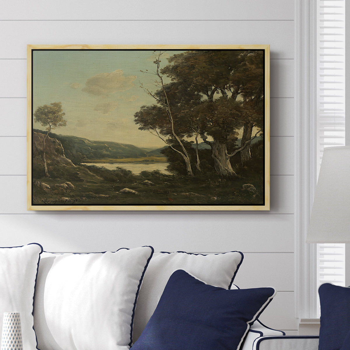 Landscape, 1898 - Floater Framed Canvas Print