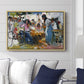 Net Menders in Valencia, 1909 - Floater Framed Canvas Print