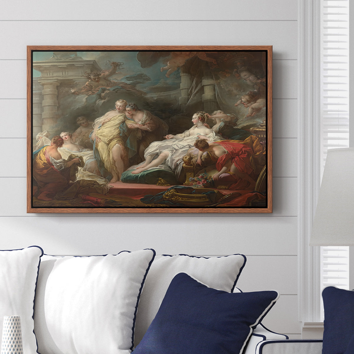 Psyche Showing Her Sisters Her Gifts from Cupid, 1753 - Floater Framed Canvas Print