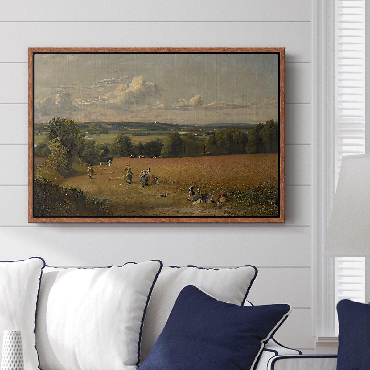 The Wheat Field, 1816 - Floater Framed Canvas Print