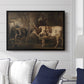 Portraits of Two Extraordinary Oxen, Property of the Earl of Powis, 1814 - Floater Framed Canvas Print