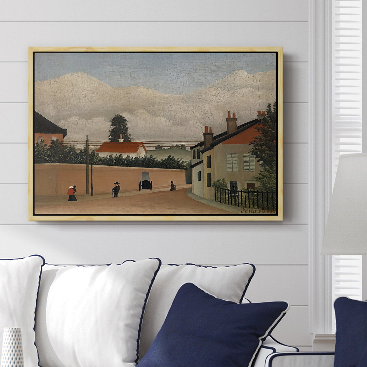 Outskirts of Paris, c. 1906-1910 - Floater Framed Canvas Print
