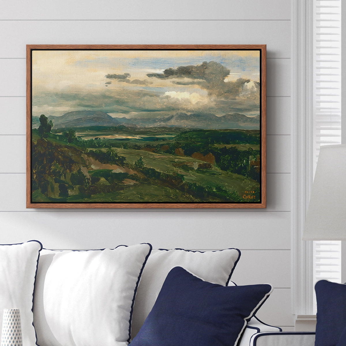Civita Castellana, c. 1860s - Floater Framed Canvas Print