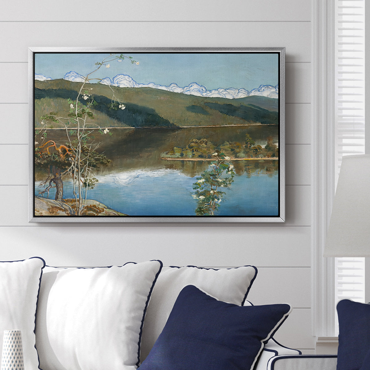 Thunderclouds on the Horizon, 1897 - Floater Framed Canvas Print