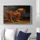 The Shire Horse Elephant in an Extensive Landscape, c. 1850s - Floater Framed Canvas Print