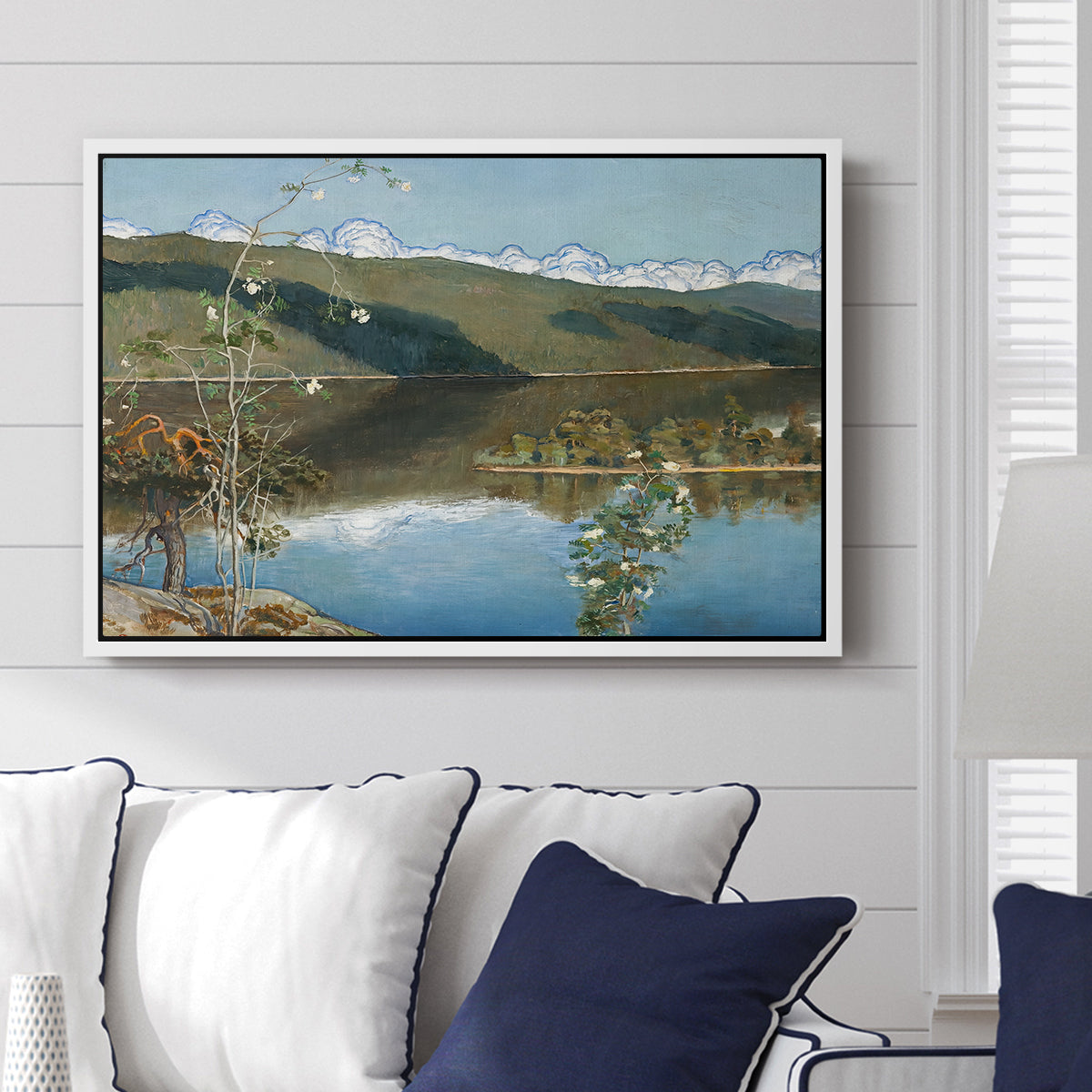 Thunderclouds on the Horizon, 1897 - Floater Framed Canvas Print